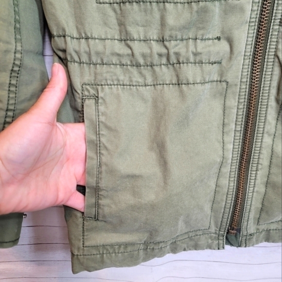 MADEWELL FLEET JACKET IN KHAKI GREEN, SZ SMALL - Picture 4 of 14